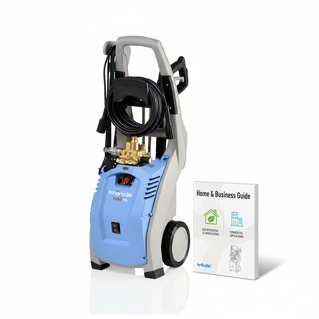 Kranzle 1050 TS professional pressure washer with hose and Home & Business Guide booklet, UK dealer