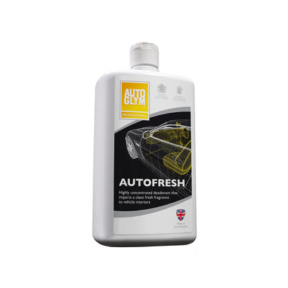 Autoglym Autofresh bottle on a white background