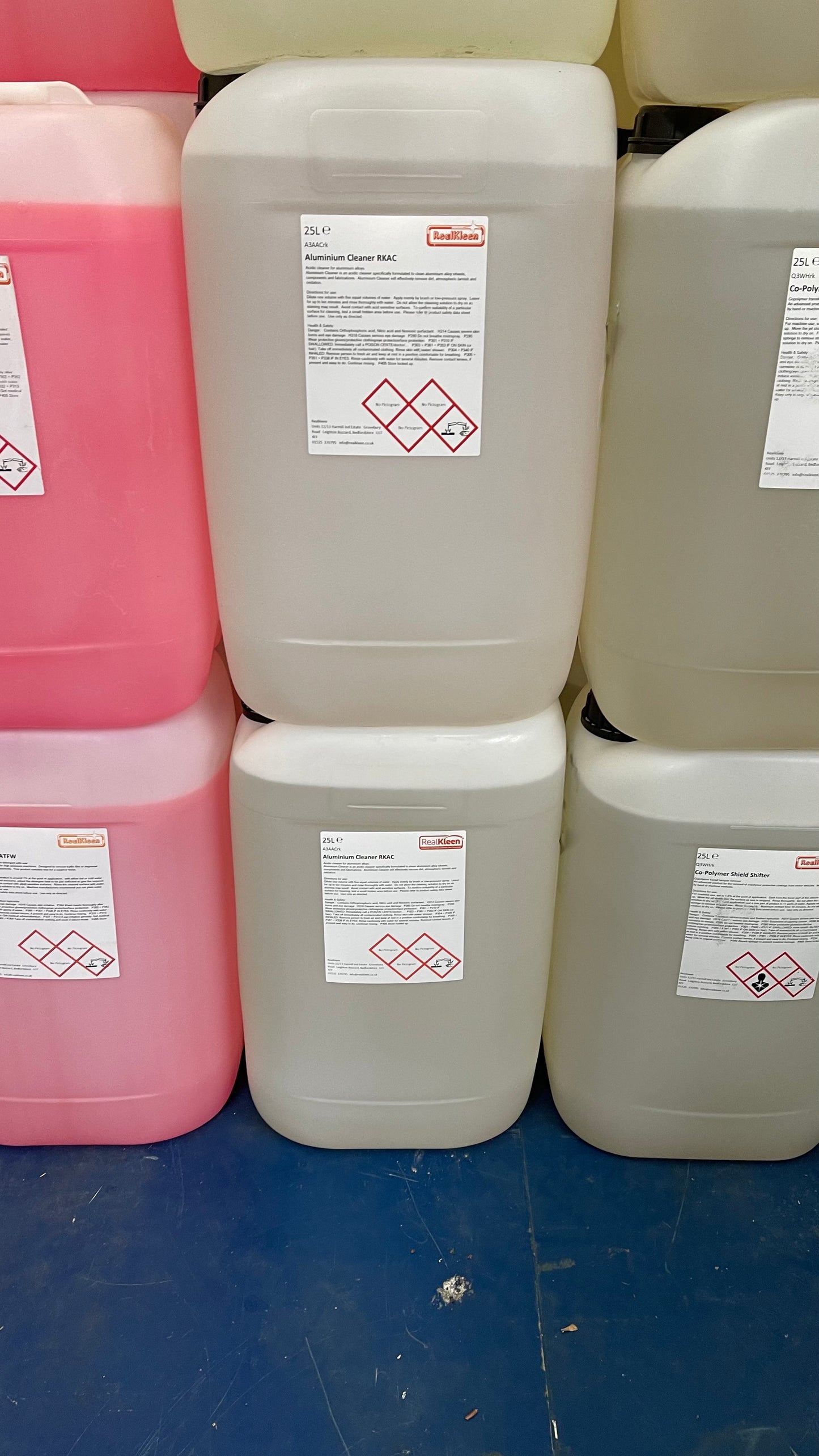 Aluminium Cleaner RKAC label with RealKleen branding