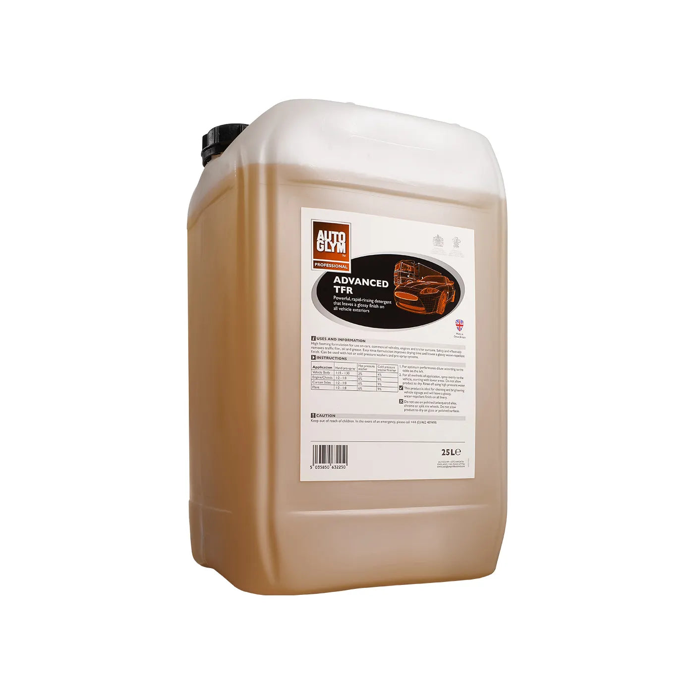 25 Litres of Advanced TFR from Autoglym, collect form Realkleen