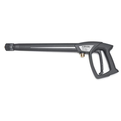 Gray pressure washer gun on a white background