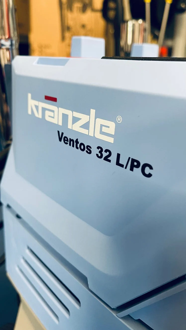 Kranzle Ventos 32 L/PC air compressor with a blurred background