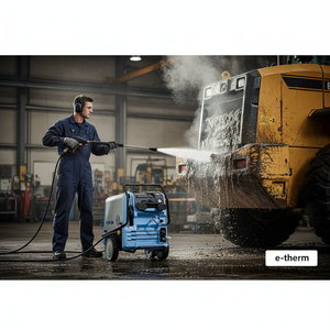 Kranzle e-therm cleaning heavy machinery - homepage banner