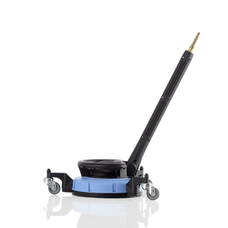 Cleaning robot with a long arm on a white background