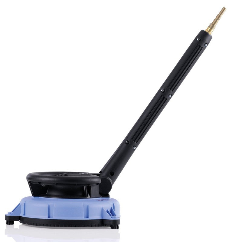 Polishing machine with a black handle and blue base on a white background#
Kranzle UFO Round Cleaner D12 - Professional Patio &amp; Floor Cleaning Attachment