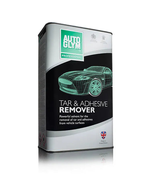 Auto Glym Tar & Adhesive Remover can on a white background